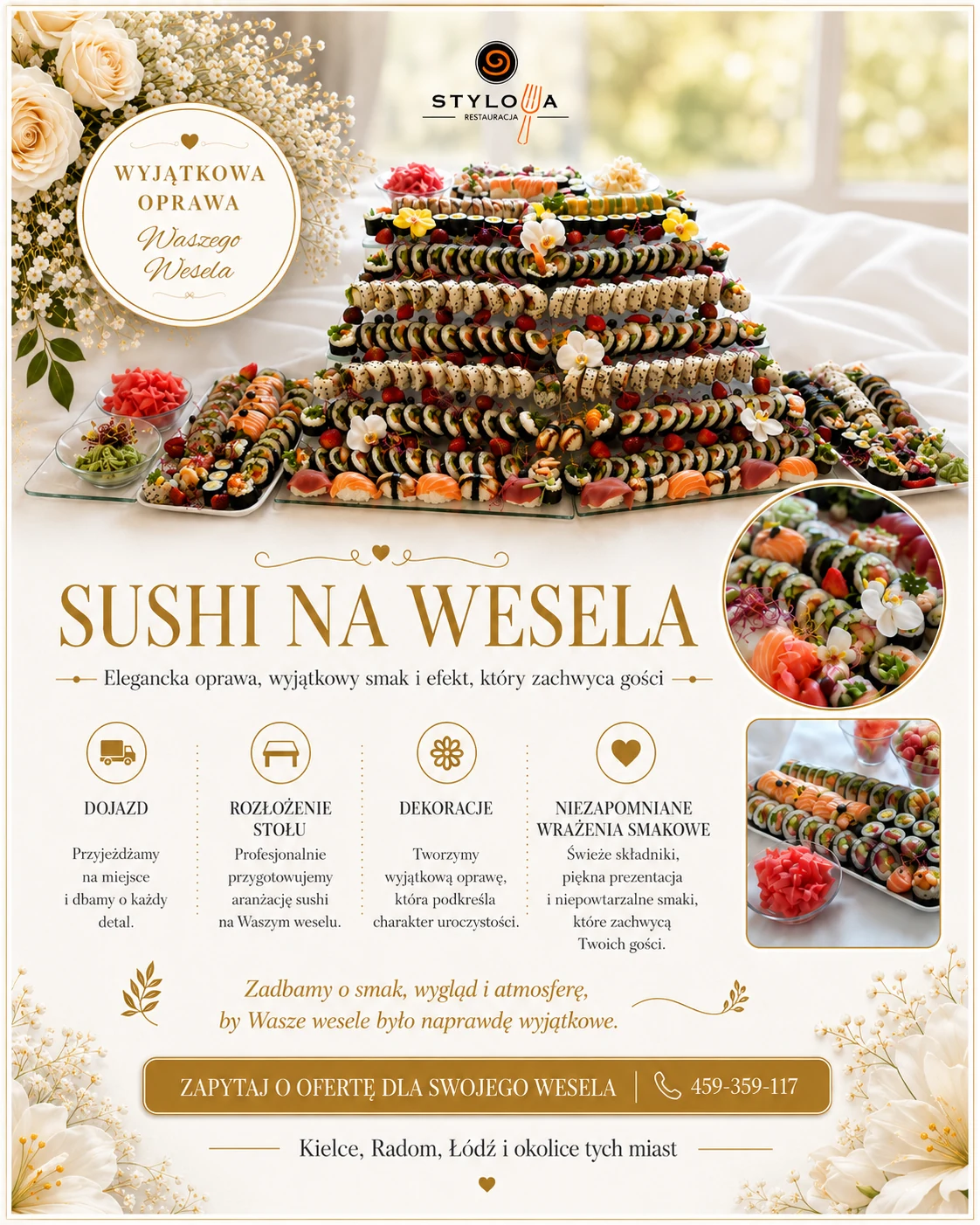 Sushi na wesele Stylove’a